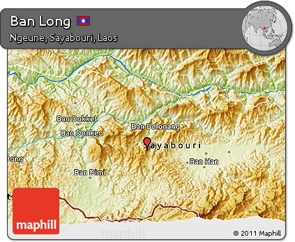 Physical 3D Map of Ban Long