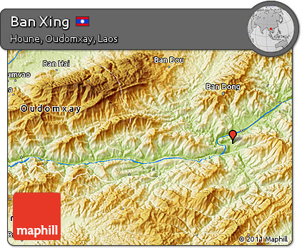 Physical 3D Map of Ban Xing