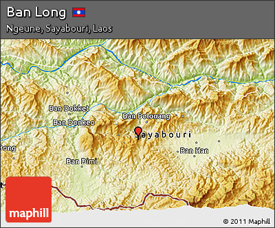Physical 3D Map of Ban Long