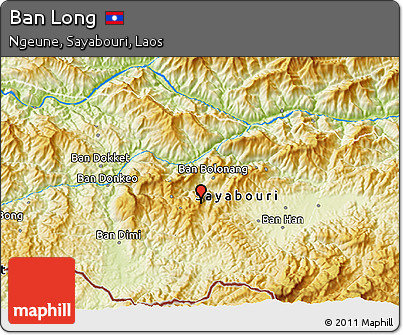 Physical 3D Map of Ban Long