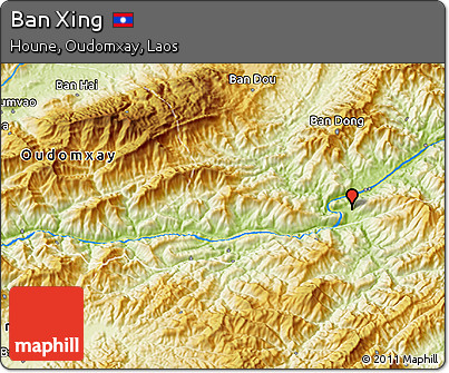 Physical 3D Map of Ban Xing