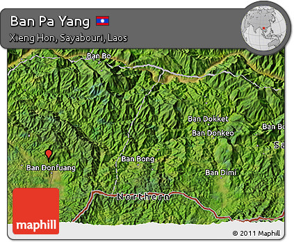 Satellite 3D Map of Ban Pa Yang
