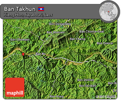Satellite 3D Map of Ban Takhun