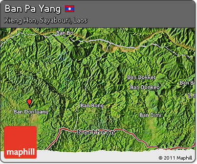 Satellite 3D Map of Ban Pa Yang