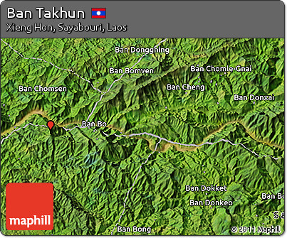 Satellite 3D Map of Ban Takhun