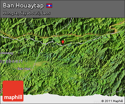 Satellite 3D Map of Ban Houaytap