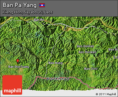 Satellite 3D Map of Ban Pa Yang