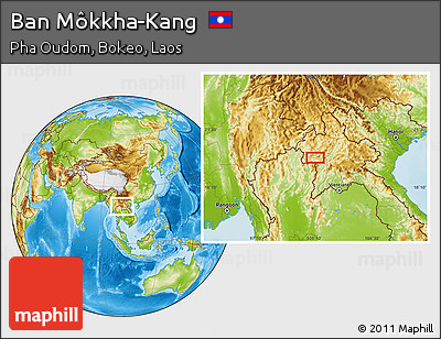 Physical Location Map of Ban Môkkha-Kang