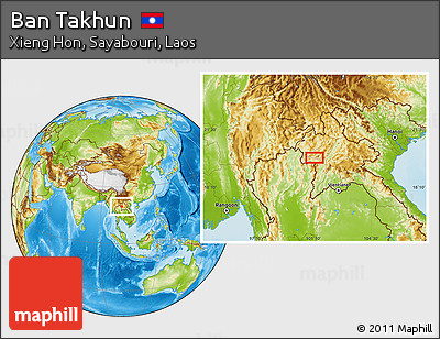 Physical Location Map of Ban Takhun
