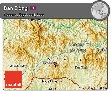 Physical Map of Ban Dông