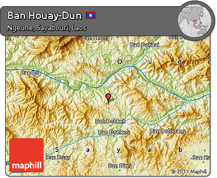 Physical Map of Ban Houay-Dun