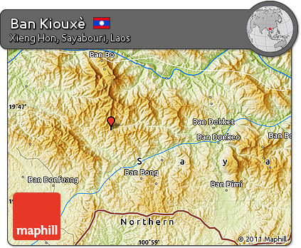 Physical Map of Ban Kiouxè