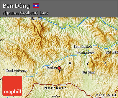 Physical Map of Ban Dông