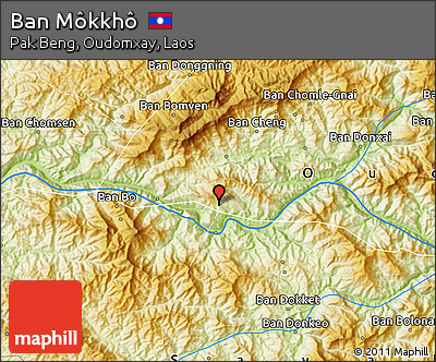 Physical Map of Ban Môkkhô