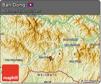 Physical Map of Ban Dông