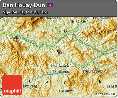 Physical Map of Ban Houay-Dun