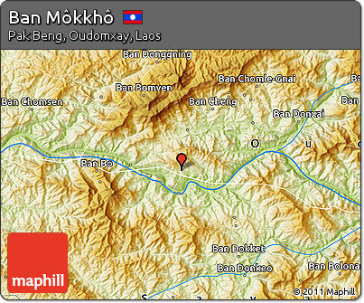 Physical Map of Ban Môkkhô