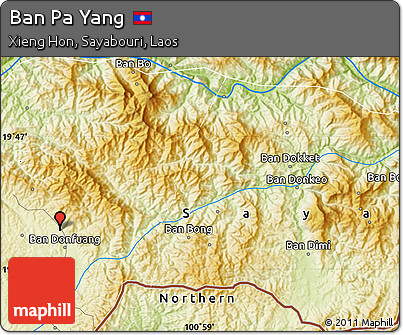 Physical Map of Ban Pa Yang