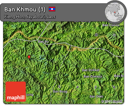 Satellite Map of Ban Khmou (1)