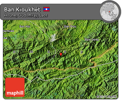 Satellite Map of Ban Kioukhêt