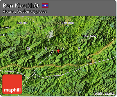 Satellite Map of Ban Kioukhêt
