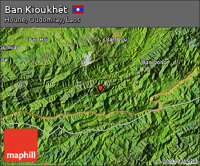 Satellite Map of Ban Kioukhêt
