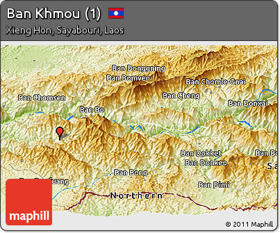 Physical Panoramic Map of Ban Khmou (1)