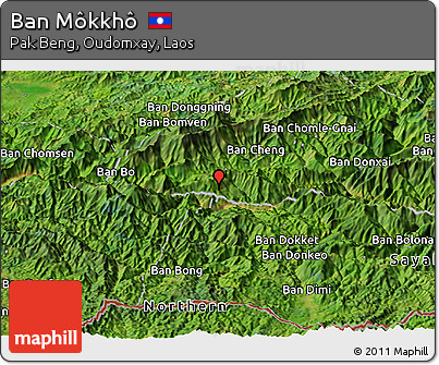 Satellite Panoramic Map of Ban Môkkhô