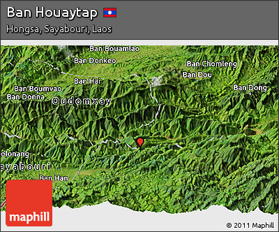 Satellite Panoramic Map of Ban Houaytap