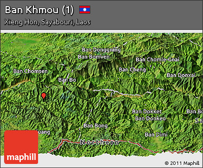 Satellite Panoramic Map of Ban Khmou (1)