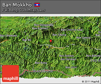Satellite Panoramic Map of Ban Môkkhô