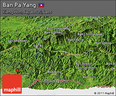 Satellite Panoramic Map of Ban Pa Yang