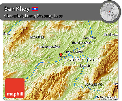 Physical 3D Map of Ban Khoy