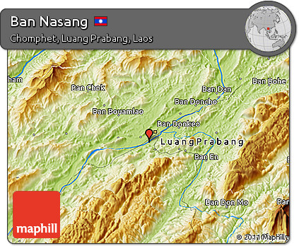 Physical 3D Map of Ban Nasang