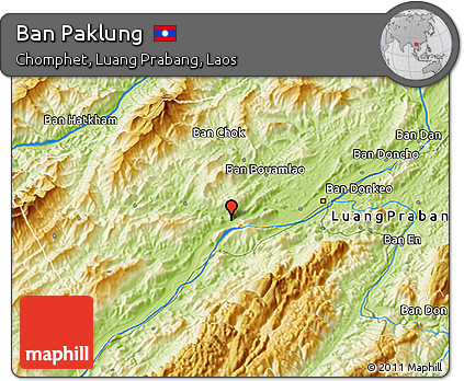 Physical 3D Map of Ban Paklung