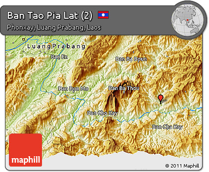 Physical 3D Map of Ban Tao Pia Lat (2)