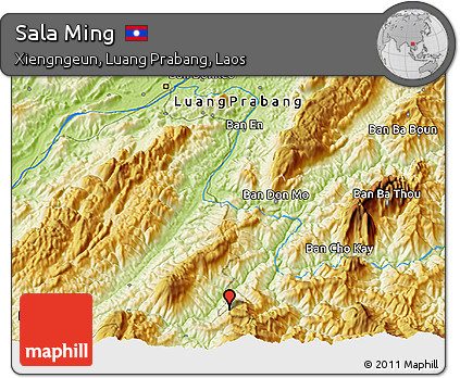 Physical 3D Map of Sala Ming