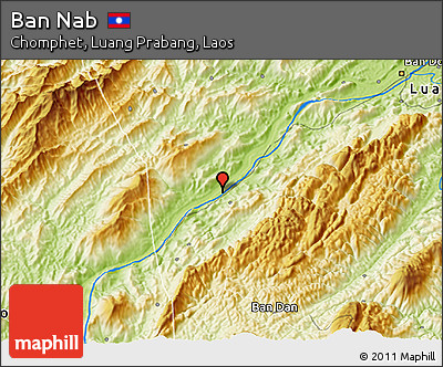 Physical 3D Map of Ban Nab