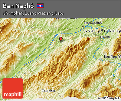 Physical 3D Map of Ban Naphô