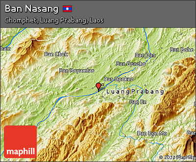 Physical 3D Map of Ban Nasang