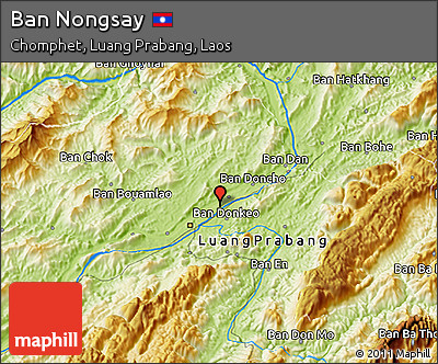 Physical 3D Map of Ban Nongsay