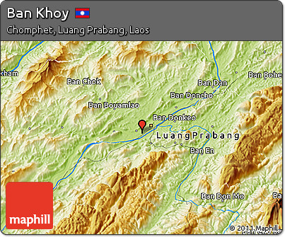 Physical 3D Map of Ban Khoy