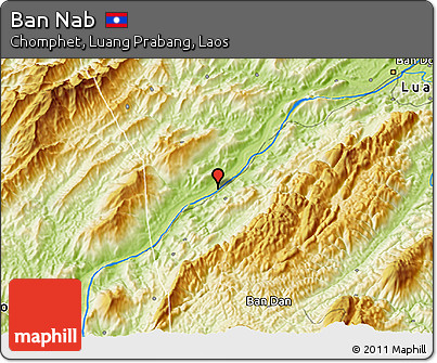 Physical 3D Map of Ban Nab