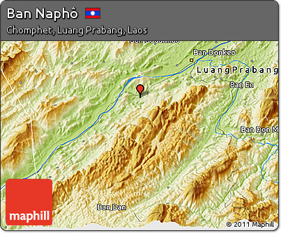 Physical 3D Map of Ban Naphô