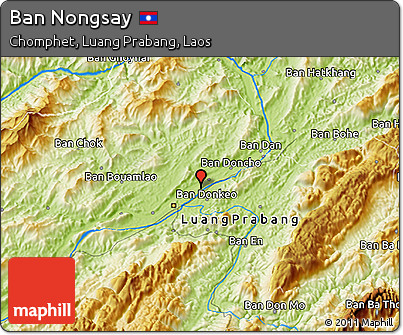 Physical 3D Map of Ban Nongsay