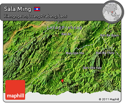 Satellite 3D Map of Sala Ming