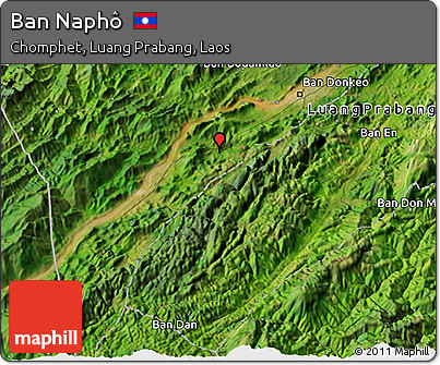 Satellite 3D Map of Ban Naphô