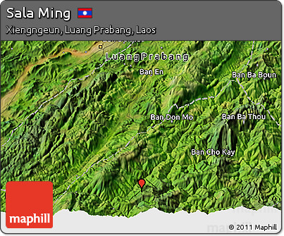 Satellite 3D Map of Sala Ming