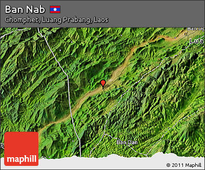 Satellite 3D Map of Ban Nab