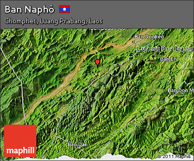 Satellite 3D Map of Ban Naphô